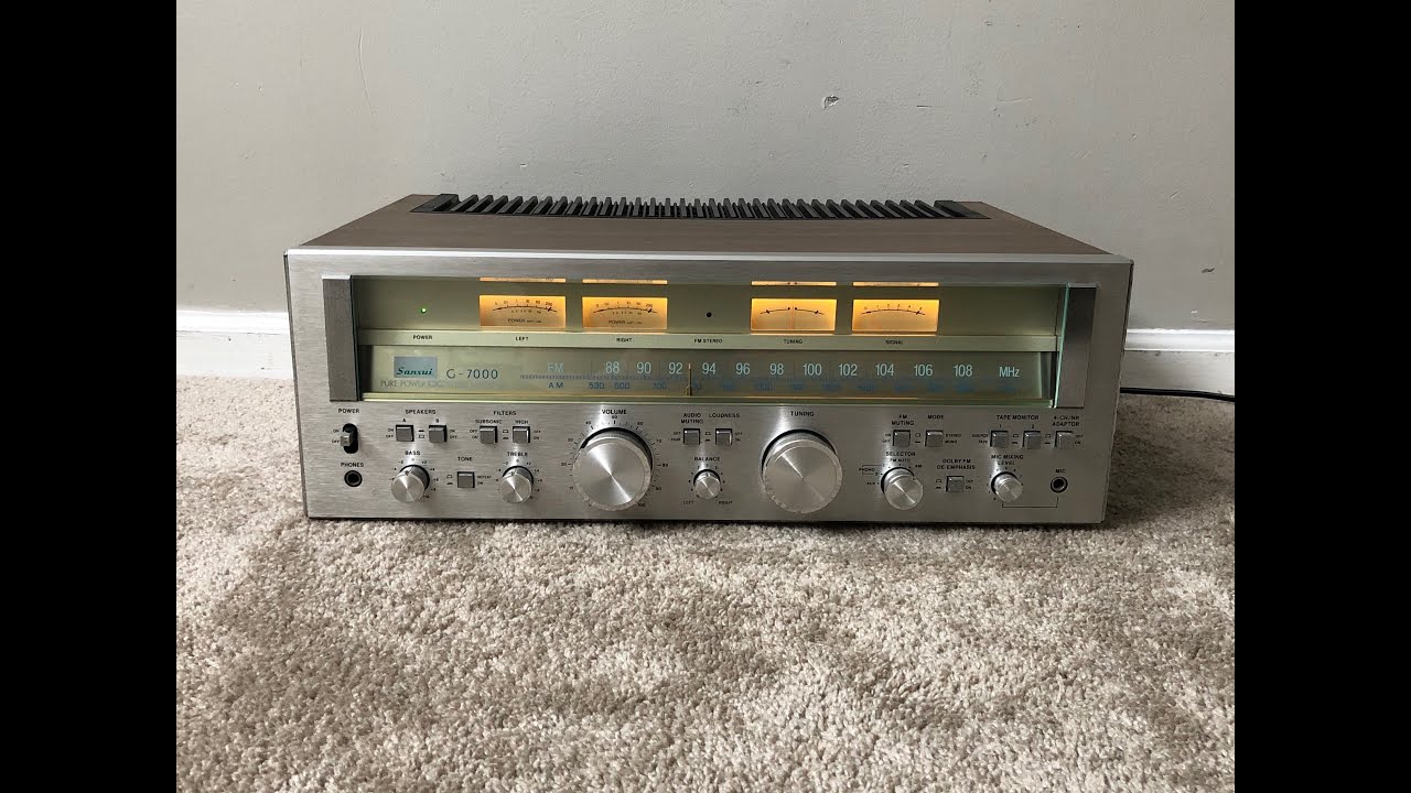 Sansui G-7000 Vintage Home Stereo Audio AM FM Receiver - YouTube