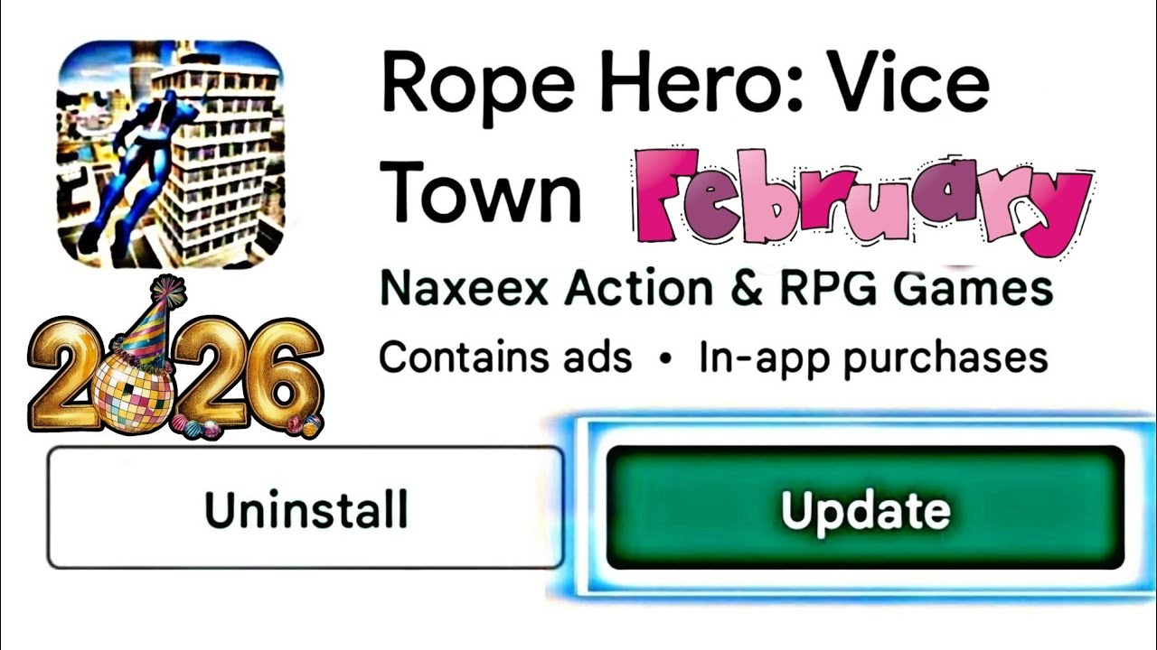 Rope Hero Vice Town February Update Launched 🔥 | Rope Hero Vice Town 7.0.2 UPDATE 