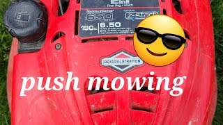 push mowing 😎