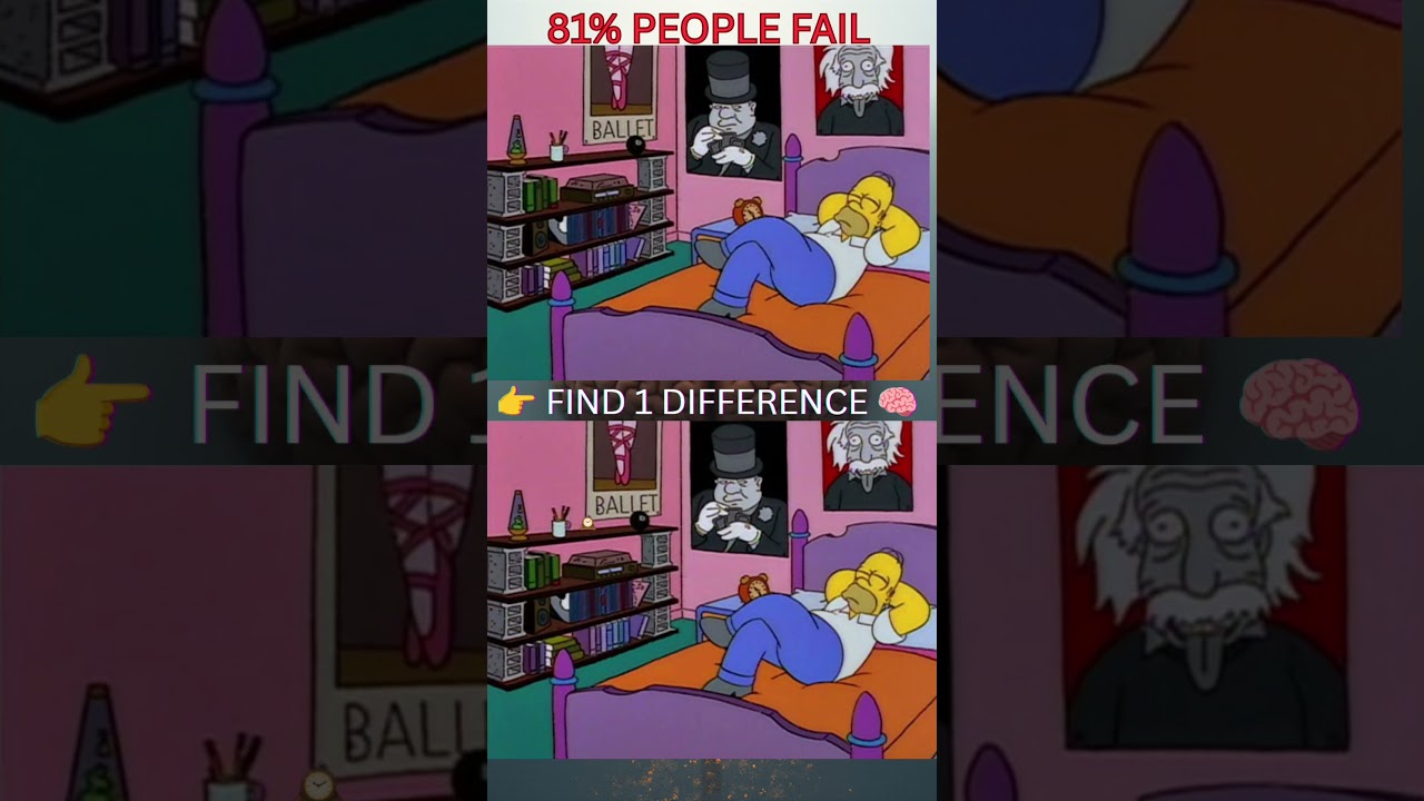 "🌟🌀 Can You Spot the 1 Difference in These Iconic Simpsons Scenes? 