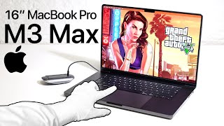 £7300 MacBook Pro M3 Max Unboxing - Running Windows Games! (GTA5, Cyberpunk 2077)