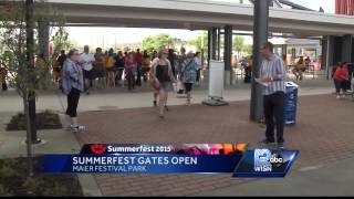 Crowds gather for first day of Summerfest