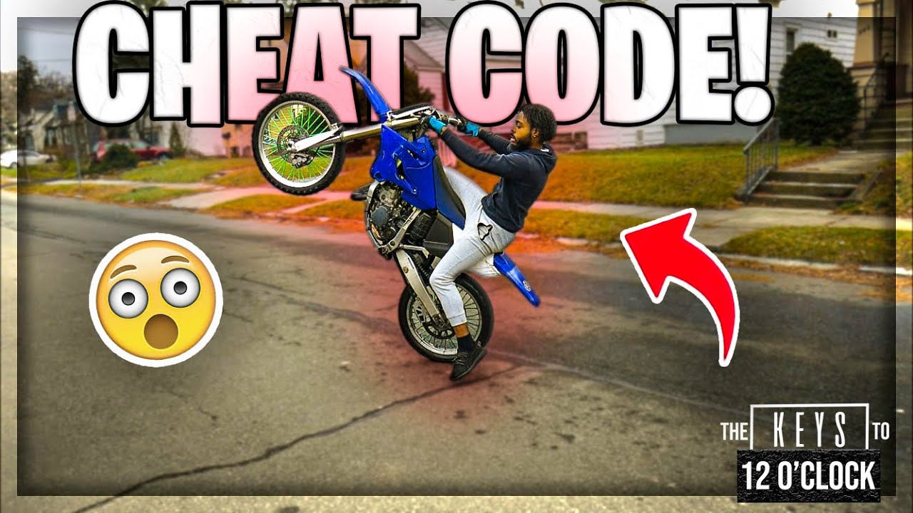 CHEAT CODE FOR WHEELIES ON A DIRT BIKE! EP5 JUSTDOITTRAY YouTube