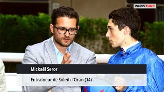 Mickaël Seror, entraîneur de Soleil d'Oran (26/03 à Auteuil)