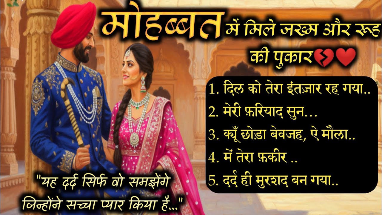 “यह दर्द सिर्फ वो समझेंगे जिन्होंने सच्चा प्यार किया है | रूह की फ़रियाद | सूफी दर्द भरा कलाम”