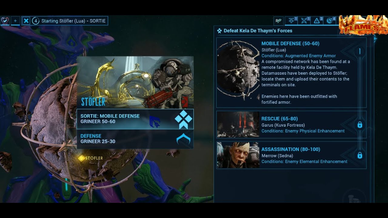 Warframe Stofler (Lua) Mission Mobile Defense level 50-60 - YouTube