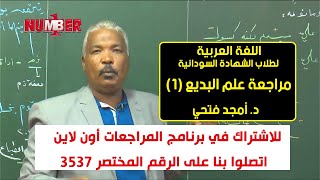 اللغة العربية | مراجعة علم البديع (1) | د. أمجد فتحي | حصص الشهادة السودانية