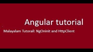 AngularBasics part2 in Malayalam: NgOninit and Http client