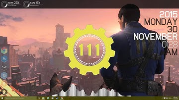 Fallout 4 Desktop - Rainmeter