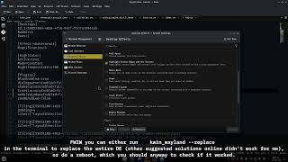 Desktop Effects Settings not persistent KWin / KDE Plasma