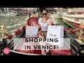 ROMANTIC LUXURY SHOPPING IN VENICE! Buying in MaxMara, Chanel & Fendi