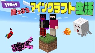 【協力実況】1ブロック崖っぷちマインクラフト生活 #2【Minecraft】