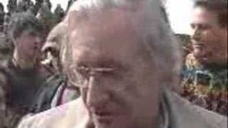 Noam Chomsky interview at a Vancouver Peace Rally, 3/20/2004