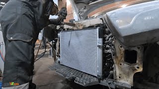 Замена радиаторов кондиционера и охлаждения Лада Веста на 124.000 км пробега