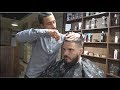 Traditional Relaxing Haircut and Style with Beard Trim By Turkish DaDa Barber