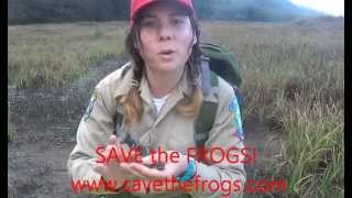California Conservation Corps Member Advocates for  Red-legged Frogs