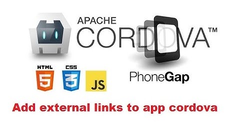 how to add external links to app cordova