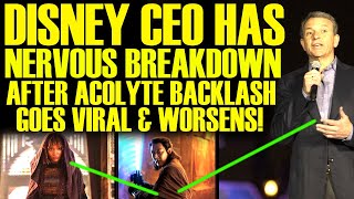 DISNEY CEO HAS FREAKOUT WITH FANS AFTER THE ACOLYTE BACKLASH HITS ROCK BOTTOM! STAR WARS FAILURE