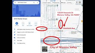 Google Maps Error: 4093 Market Street, Riverside CA 92501