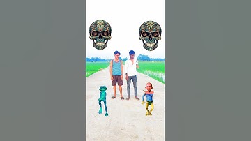 Upin ipin head to frog joker gorilla & red dame tu cosita - magical video #funny #vfxyuvraj