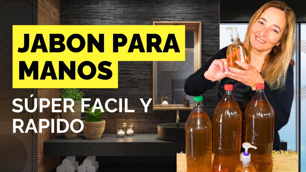 Jabón Liquido para Manos FLORAL Casero🏵️