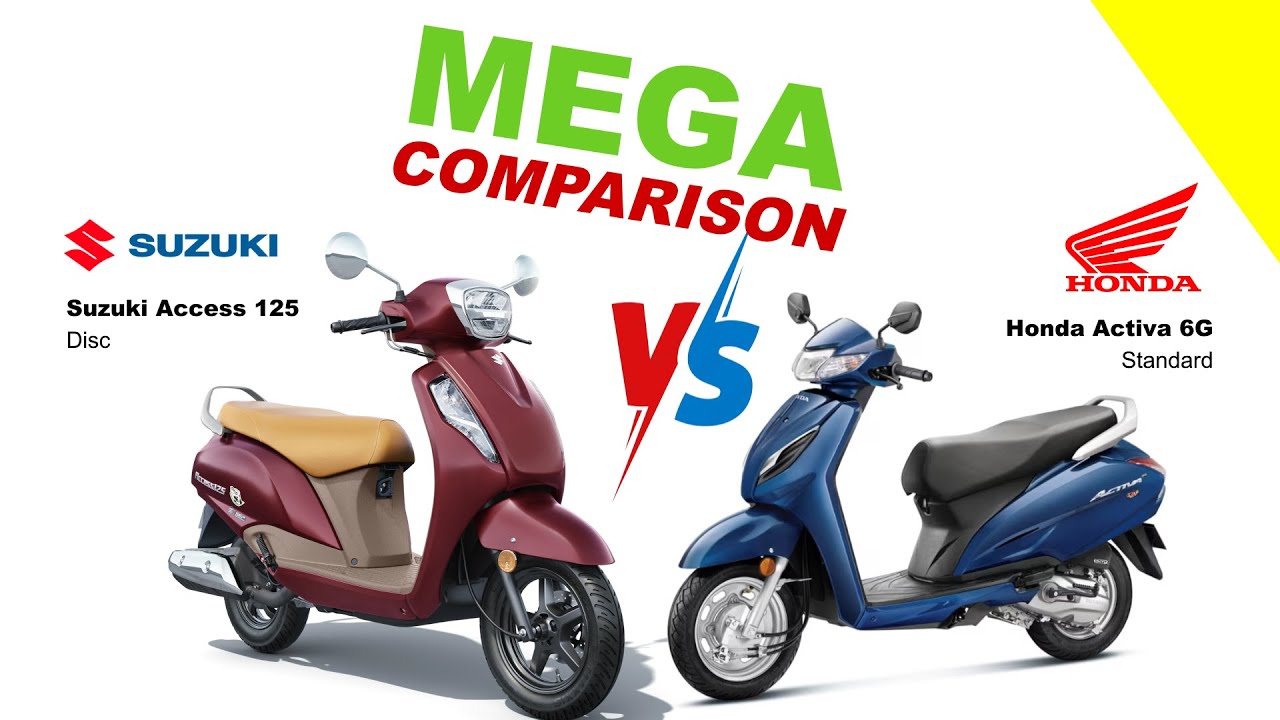 Access 125 vs Activa 6G MEGA COMPARISON Bike Info YouTube