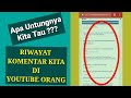 Cara Mengetahui Komentar Kita Di Youtube Orang Lain #tutorial