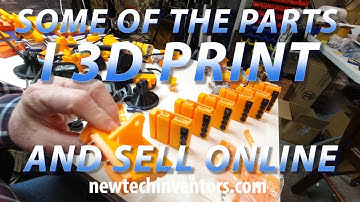 SOME OF THE PARTS I 3D PRINT AND SELL ONLINE thar keep my 3D print farm going.