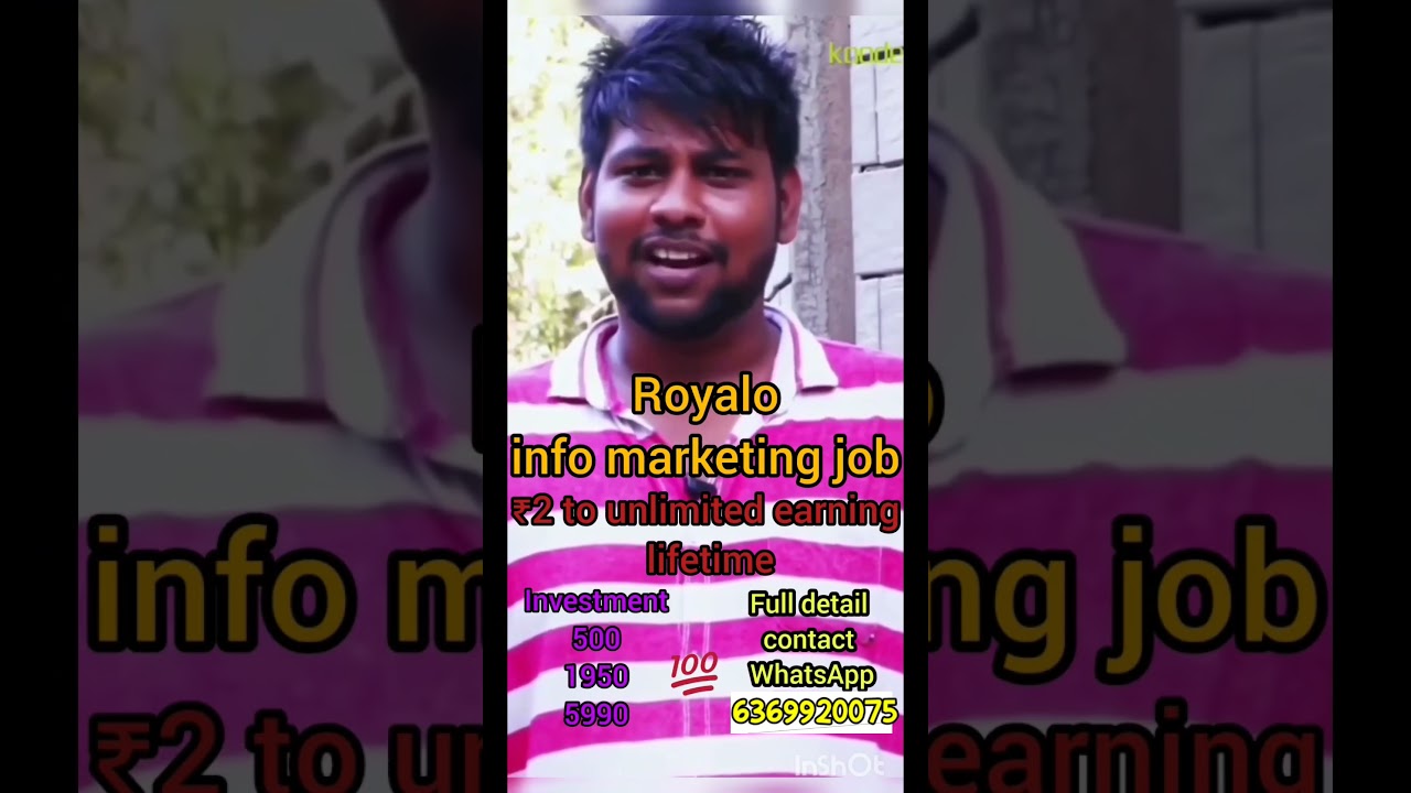 Rayalo Info Marketing Easy earning work from watching ads 💯💯