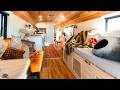 Vintage inspired bus home  unique tiny home on wheels