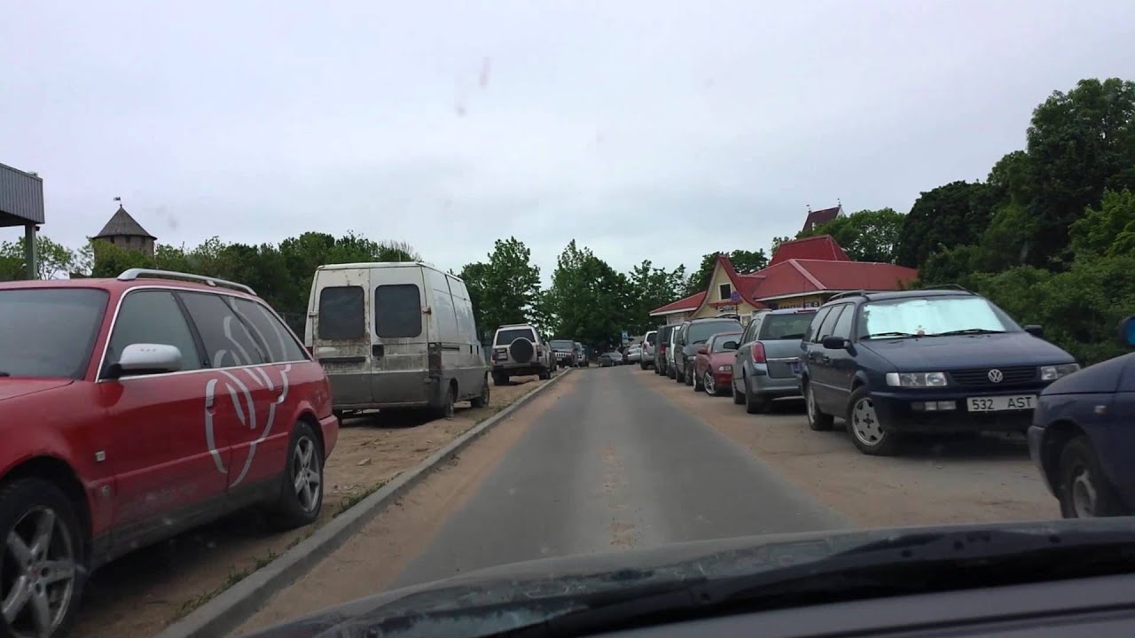 Ивангород, граница Эстония-Россия, такси до Петербурга - YouTube