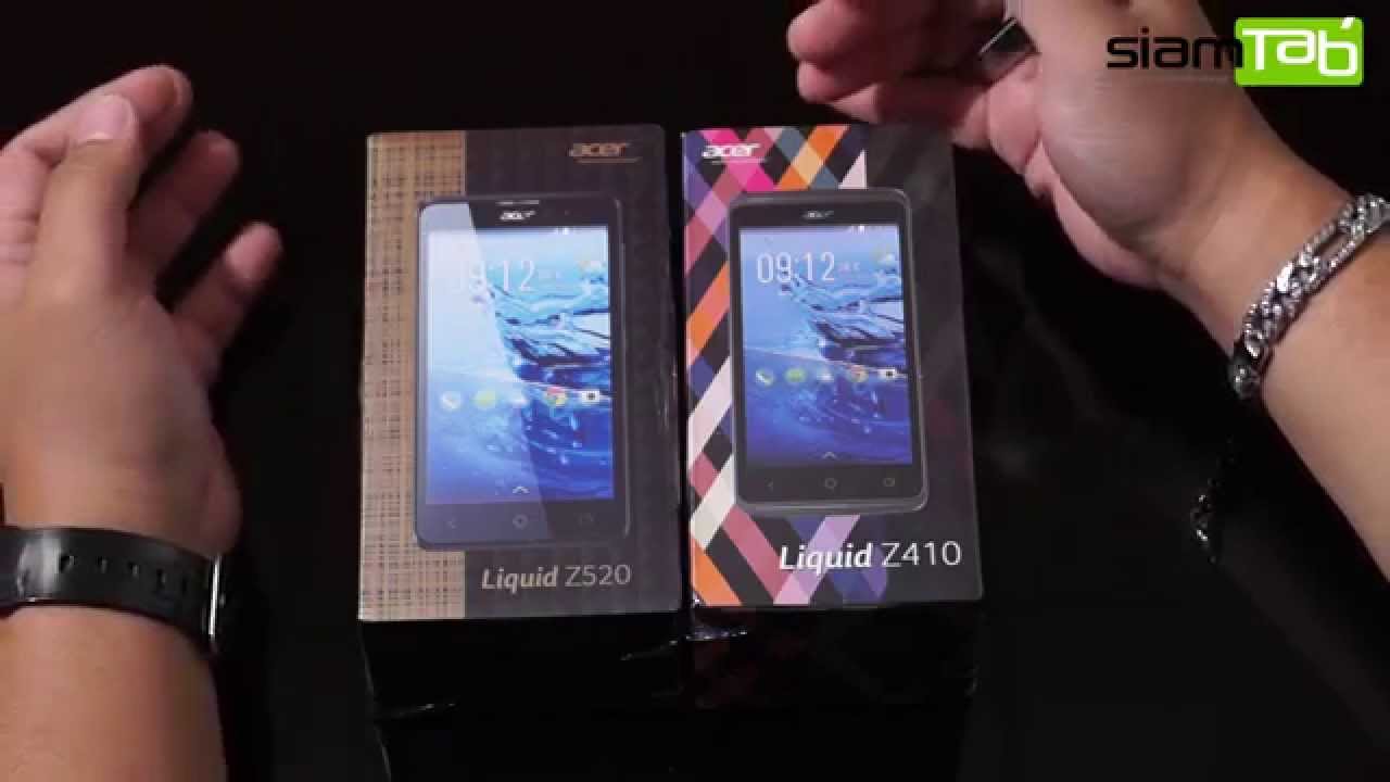 แกะกล่อง Acer Liquid Z410 และ Z520  สองสมาร์ทโฟนราคาประหยัดจากเอเซอร์