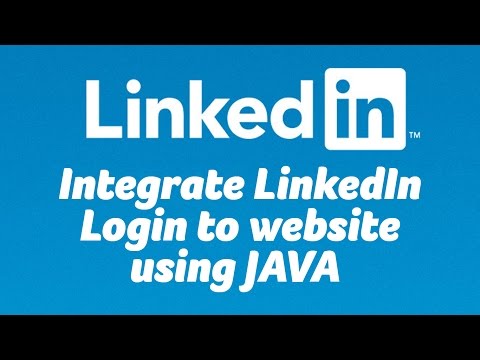 Enable login with LinkedIn with JAVA Web Projects