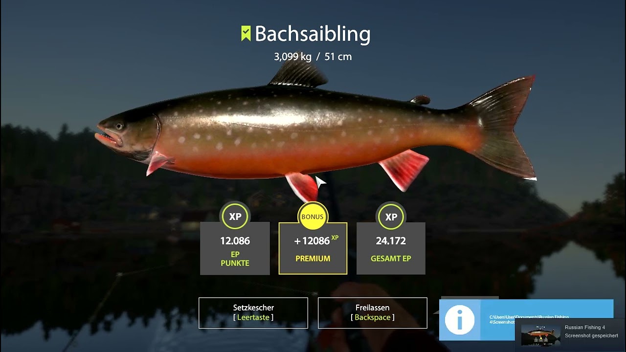 Russian Fishing 4 BROOK TROUTH on LADOGA