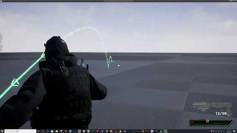 UE4 Grenade Projectile Path Tracer (Character Interaction)