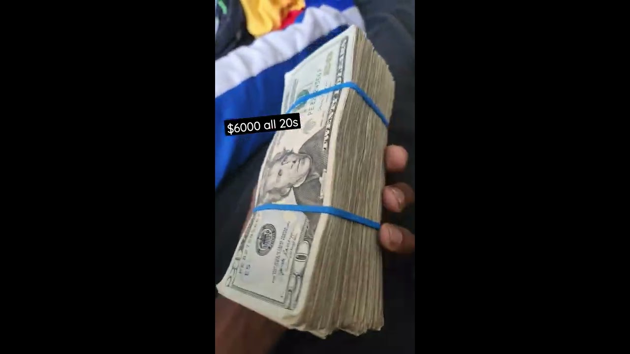  6000 In All 20s Money Cash Motivation Hustle Shorts