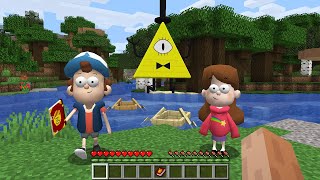 I found Real Gravity Falls Dipper and Mabel and Bill Cipher in Minecraft - by Choco Craft