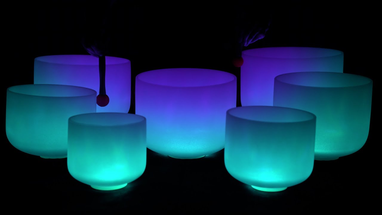 Deep Relaxation and Chakra Healing - Crystal Singing Bowls 432Hz Sound ...