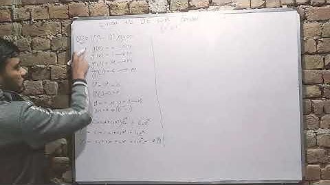 Method by sm yusuf ex.10.1 Q20 higher order differential equation urdu