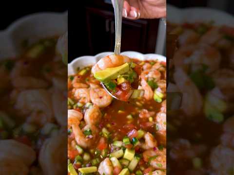 Cóctel de Camarón Mexican Shrimp Cocktail #shorts