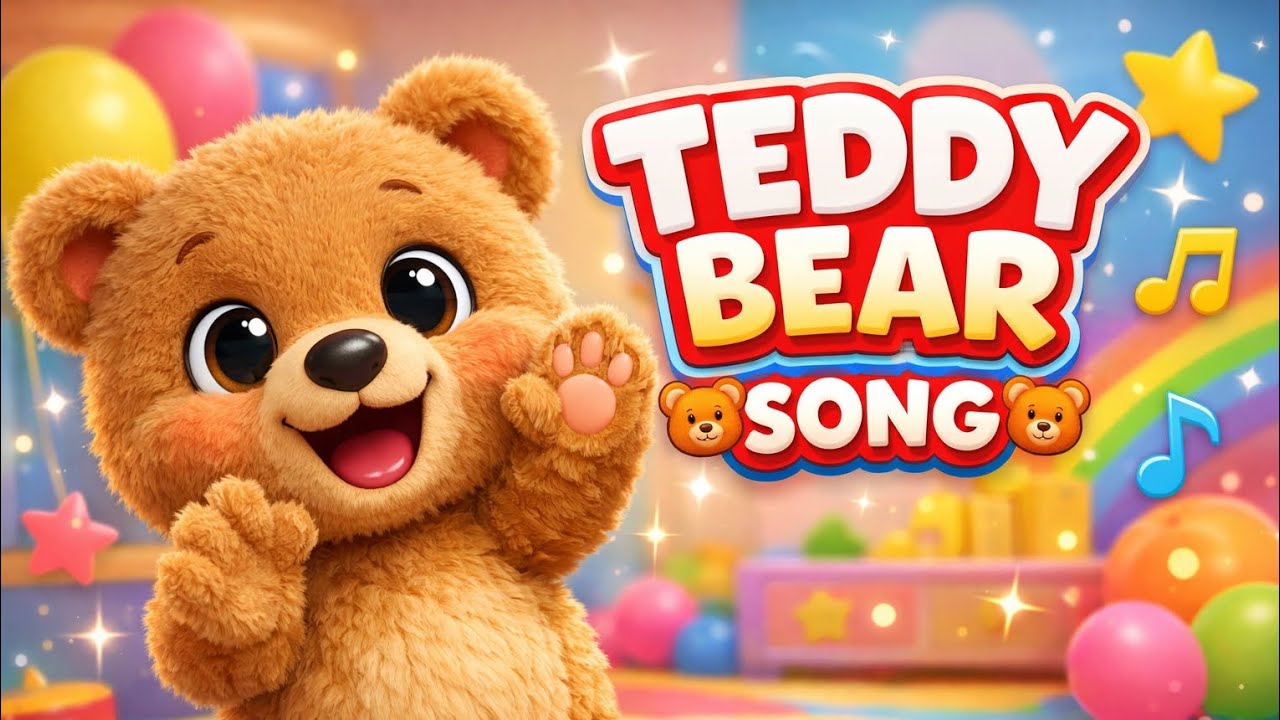 Teddy Bear Action Song 🧸 | Fun Learning Song for Kids