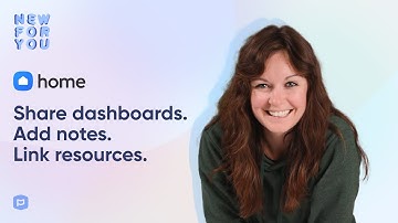 New For You: Share dashboards. Add notes. Link resources.