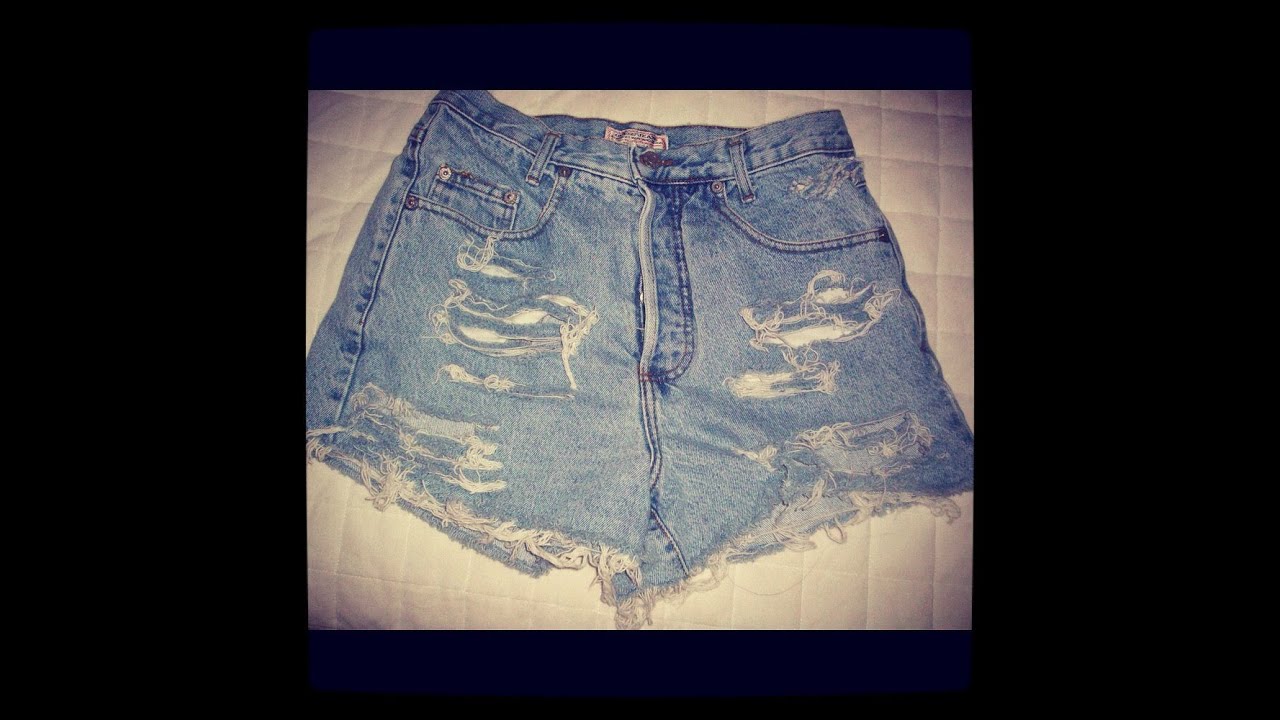 vintage high waisted jean shorts