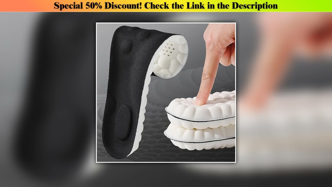 Hands-on 1Pair/2Pairs/4Pairs High Elasticity Latex Sport Insoles Soft Shoe Pads Arch Support Orthot