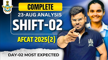 AFCAT 2025 (2) DAY-1 SHIFT-02 || DESIRE TO LEARN | BY SAGAR SIR