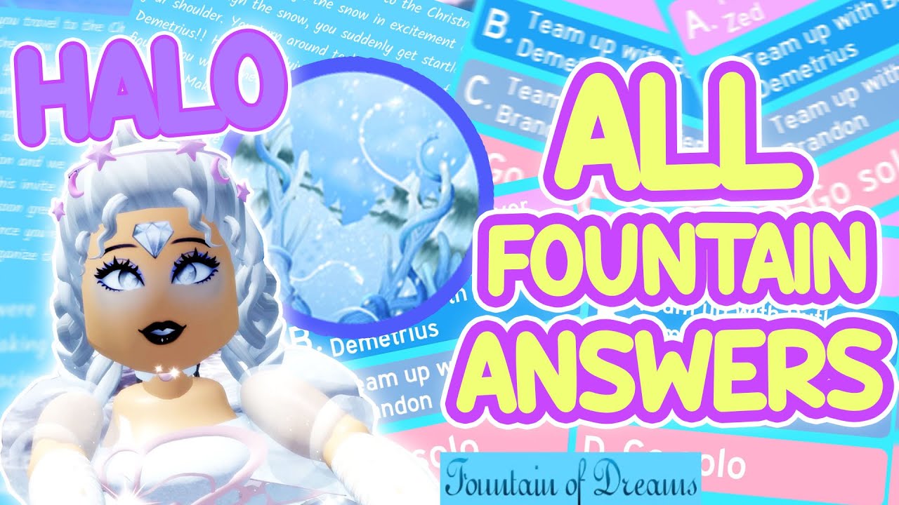 ALL* CORRECT HALO ANSWERS! WINTER 2022 FOUNTAIN STORY ANSWERS