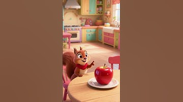 Learn Number 1 with Nika the Squirrel | Fun 3D Animation for Kids #youtubeshorts #animatedseries