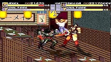 Streets of Rage Remake - Both SoR2 Axel and Shiva playthrough