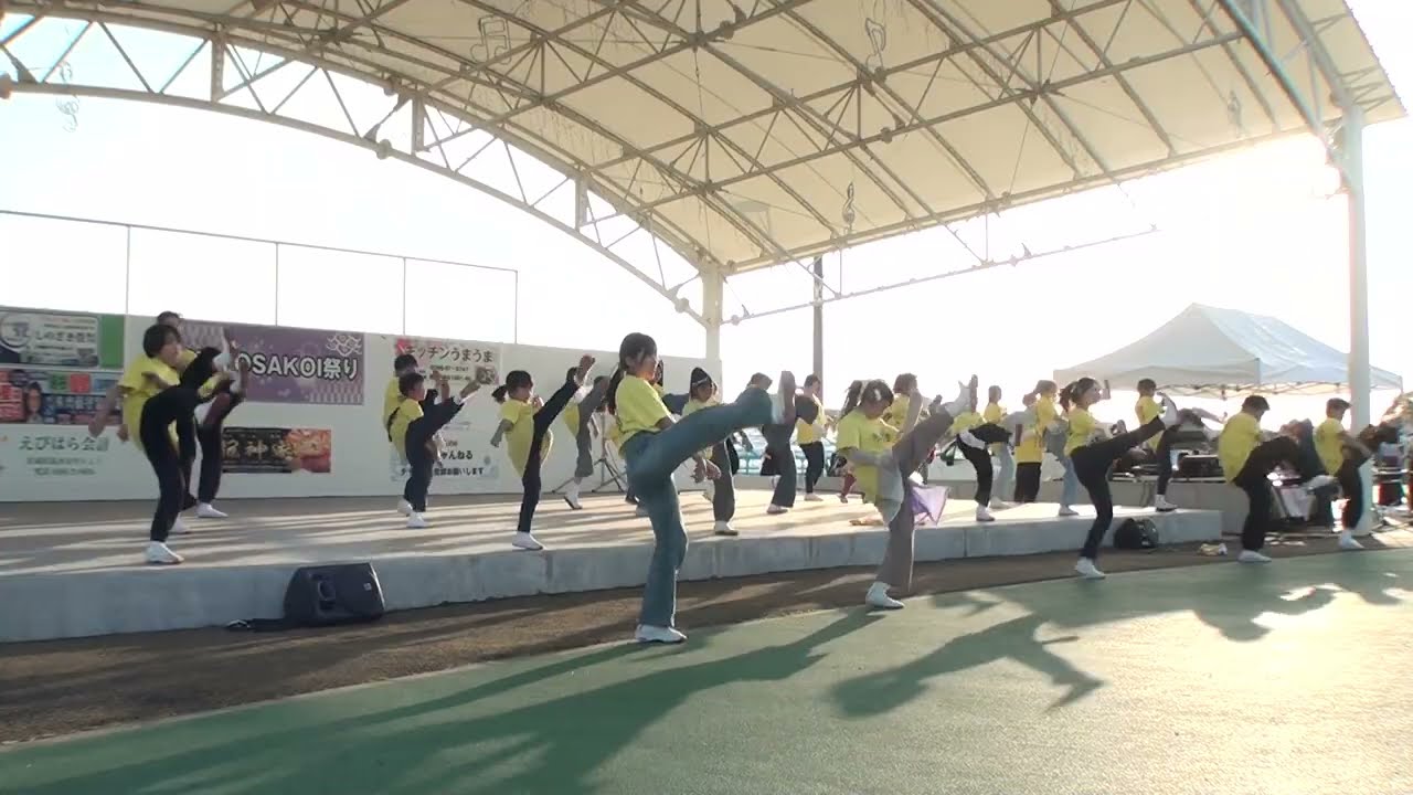 『Produced by  DAIZZY'S 凛空』さん 2026.3.1 「第10回筑西YOSAKOI祭り」道の駅グランテラス筑西 野外　3回目のステージ演舞です。