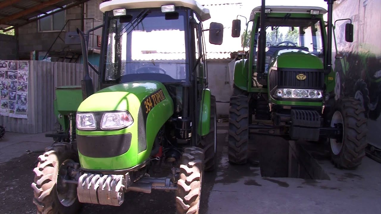 Трактор с двигателем Ламборджини - YouTube